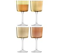 LSA International Set of 4 Gems Wine Glass 250 ml. Assorted Amber