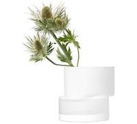 LSA International Tier Lantern/Vase H13.5cm Chalk White | 1 Unit | Handmade Glass | TD09