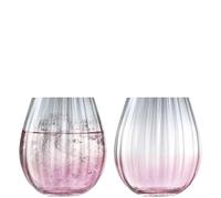 LSA International Tumbler, Pink/Grey, 2 Count (Pack of 1)
