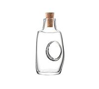 LSA International Void Oil/Vinegar Bottle & Cork Stopper 120ml Clear| 1 Unit | Mouthblown & Handmade Glass | VO01