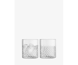 LSA International Wicker Tumbler 330ml Clear | Set of 2 | Mouthblown & Handmade Glass | WR01