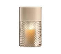 LSA International Wicker Vase/Lantern H25cm Taupe| 1 Unit | Mouthblown & Handmade Glass | WR15