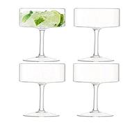 LSA Otis Champagne/Cocktail Glass 280ml Clear | Set of 4 | Mouthblown & Handmade Glass | OF05