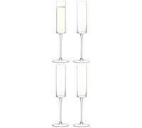 LSA Otis Champagne Flute 150ml Clear | Set of 4 | Mouthblown & Handmade Glass | OF04