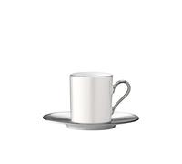 LSA Palazzo 100ml Porcelain Coffee Cup and Saucer