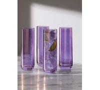 LSA Set of 4 Aurora Highball 420ml Polar Violet Glasses Purple