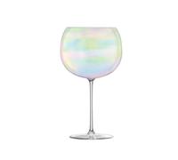 LSA Set of 4 Bubble Pearl Lustre Stemmed Balloon Glass Goblets 680ml