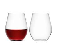 LSA Wine Set of 2 530ml Stemless Red Wine Glasses