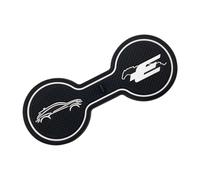 LSAUTO Compatible for Ford Mustang Mach-E Car Cup Holder Coaster, Decorative Water Coaster, Car Accessories Pad (White)