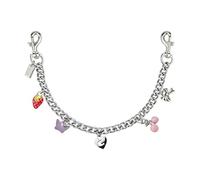 LSBDJDL Silver Cute Bag Charms Wallet Chain Keychains Gold Chain For Purse Purse Accessories For Handbags For women, Silver Cherry, 4.5in*1.1in