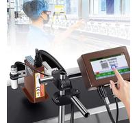LSBHPPD Automatic Coding Machine,Industrial Inkjet Printer,Online Coding Machine,Date Coding Machine,For Text Qrcode/Barcode/Batch Number/Label/Image/Date Printer with Touch Screen,25.4mm