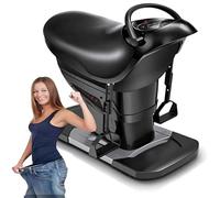 LSBHPPD Electric Horse Riding Abdominal Exercise Machine,Portable Home Workout Office Exerciser Gym Equipment,20 Speeds,LCD Display,Aerobic Fitness Equipment for Waist,Legs,Hips Black