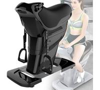 LSBHPPD Electric Horse Riding Exercise Machine Fitness Body Slimming Building Home Use Weight Losing Machine Vibrate Horse Riding Machine,20 Speed + 3 Intelligent Modes Black