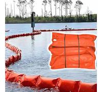 LSBHPPD Flood Bags, PVC Float-Type Oil Containment Boom, PVC Oil Fence, DIY Installation River Lake Protect The Water Prevent Pollution, Customizable L20m/65.6ft-H60cm/23.6inch