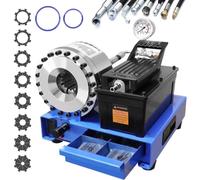 LSBHPPD Pneumatic Crimper Plier Machine,Electric Hydraulic Crimping Device with Full Die Set,Reliable Crimp Performance for Plumbing,Vehicle and Industrial Piping Jobs