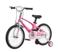 LSBIKE Kids Bike 14 16 18 Inch Magnesium Alloy Boys Girls Children Bicycle with Stabilizers Ages 2-9 Years Blue Pink Bicycle Double Brakes Training Wheel Freestyle Children Bike (14 inch Pink)