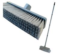 LSC 12'' Soft Indoor Broom Heavy Duty Sweeping Brush with 120cm Stainless Steel Handle Ideal for Kitchen Carpet Living Room Removes Pet Hair (1)