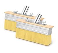 LSC 18cm Deck Stain Applicator Brush Replacement 2 Pack Decking Paint Brush Refills Thick Bristle Deck Stain Brush for Decking Oil Wood Stain Fence Paint & Deck Coating(Brush Heads)