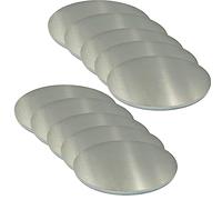 LSCAILIAO 10 Pcs Aluminium Sheet - Industry Metal Circular Plate for Laboratory and DIY Forge,Diameter 100mm,Thickness 1.5mm