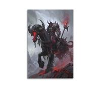 LSCUTBN Knight on The Devil's Horse Poster Poster Decorative Painting Canvas Wall Posters And Art Picture Print Modern Family Bedroom Decor Posters 24x36inch(60x90cm)