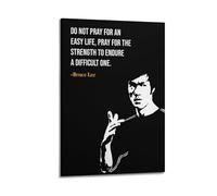 LSCUTBN Kung Fu Superstar Bruce Lee's Famous Quotes Decorative Poster Poster Decorative Painting Canvas Wall Posters And Art Picture Print Modern Family Bedroom Decor Posters 08x12inch(20x30cm)