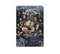LSCUTBN Poster for The Sons of Anarchy TV Show Poster Decorative Painting Canvas Wall Posters And Art Picture Print Modern Family Bedroom Decor Posters 20x30inch(50x75cm)
