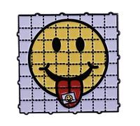 LSD Smiley Acid Face Stamp Tongue Drugs Trip Trippy 1.2" Enamel Pin Badge