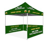 LSDINDF Custom Pop Up Gazebo, Add your text/photo/logo, Custom gazebo with sides, Folding Garden Camping Party Tent Canopy Marquee, for Event Shelter, Promotion,Commercial Display.