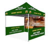 LSDINDF Custom Pop Up Gazebo, Add your text/photo/logo, Custom gazebo with sides, Folding Garden Camping Party Tent Canopy Marquee, for Event Shelter, Promotion,Commercial Display.