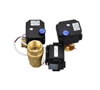 LSDJYESIT 1/2" 3/4" 1" IP65 Waterproof Motorized Ball Valve with Manual Switch DC9v DC12v DC24v Brass Electrical Valves(24vdc-cr02,DN25)