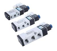 LSDJYESIT 4M210-08 4M310-08 4M410-10 2 Position 3 Port Five Way Pneumatic Electric Solenoid Valve Control Air Electromagnetic(4m310-10 Pc12-03,DC12V)