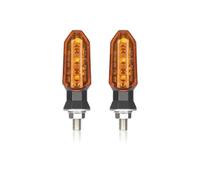 LSDSAAZA Motorcycle Turn Signal Light For Hyosung For Comet GT125R GT250R GT650R GT650S 12V Moto Amber Indicator Lamp(2 x Amber Shell)