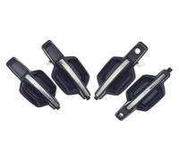LSDSAAZA Sliding Exterior Handle for Mitsubishi for Pajero for Montero MK3 V73 V75 V77 V78 2000-2006 Car Door Handle Repair Outside Black Chrome MR653471(4 Pcs)
