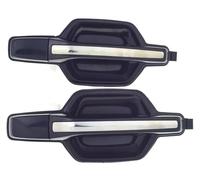LSDSAAZA Sliding Exterior Handle for Mitsubishi for Pajero for Montero MK3 V73 V75 V77 V78 2000-2006 Car Door Handle Repair Outside Black Chrome MR653471(Rear Side)