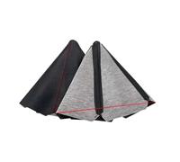 LSDSAAZA Stick Gaiter Boot Cover Car Gear Shift Collars PU Leather Carbon Fiber Dust Cover Accessories Lever Knob Boot Legging(C-Carbon red)