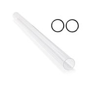 LSE Lighting QSO-410 Quartz Sleeve for S410RL-HO with 2 Orings Open Ended | High Performance Replacement | Made in USA