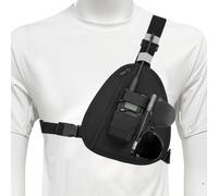 LSENG Radio Chest Harness Shoulder Radio Holster Chest Pack Adjustable Walkie Talkie Holster for Motorola Baofeng UV5R UV82 Retevis Quansheng HYT