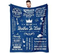 LSEOMIO Brother in Law Gifts, Gifts for Brother-in-Law Throw Blanket 60"x50", Best Brother in Law's Birthday Gift Ideas, Brother in Law's Gift from Sister in Law