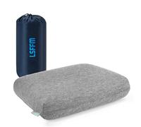 LSFFM Travel & Camping Memory Foam Pillow, Travel Essentials, Hammock Pillows with Double-Layered Pillow Cover, Easy to Clean, Compact Travel Pillows for Sleeping (Grey)
