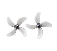 LSFWJP For GEMFAN 4Pairs 8Pcs D51 2020 2x2x4 2inch 50.3mm 4-Blade PC Propeller 1.5mm for RC FPV Racing Freestyle Tinywhoop BETA85X Drone (Color : Clear Gray)