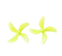 LSFWJP For GEMFAN 4Pairs 8Pcs D51 2020 2x2x4 2inch 50.3mm 4-Blade PC Propeller 1.5mm for RC FPV Racing Freestyle Tinywhoop BETA85X Drone (Color : Clear Yellow)
