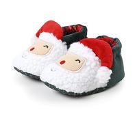 LSFYSZD Infant Halloween Christmas Booties Pumpkin furry Fleece Slippers Soft Newborn Winter Warm Fleece Slippers Snow Boots