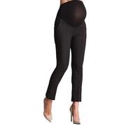 LSFYSZD Women's Maternity Pants for Work Over The Belly Bootcut Dress Pants Stretch Pregnancy Trousers (Black, L)