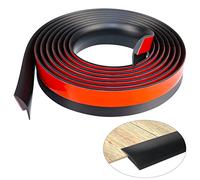 LSGCQ Carpet Edge Strip Self Adhesive Floor Transition Strips PVC Door Threshold Strips Carpet Door Strips Edging Strip for Carpet Threshold Transition Height below 5mm (6m, Black)