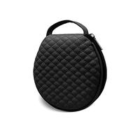 LSGGTIM Tragerbar CD Player Bag, Round DVD Organiser Bag, CD Case 20 Capacity CD Holder with Handbag, Travel Case, Carry Bag for Car, CD Storage Bag, Home, Travel, black, Casual