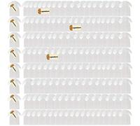 Lsgoodcare 100Pack White Silicone Rubber Replacement Mushroom EarTips Earbud Compatible for Motorola Kenwood Icom Yaesu Baofeng HYT Midland Cobra Radio Surveillance Acoustic Tube Earpiece Headset