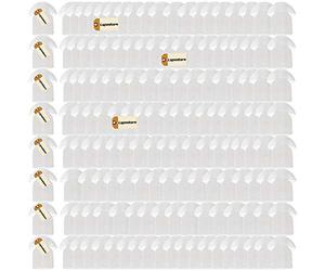 Lsgoodcare 100Pack White Silicone Rubber Replacement Mushroom EarTips Earbud Compatible for Motorola Kenwood Icom Yaesu Baofeng HYT Midland Cobra Radio Surveillance Acoustic Tube Earpiece Headset
