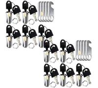 Lsgoodcare 10Pack Security Mailbox Lock Cabinet Drawer Cupboard Cam Lock 25Mm with 20 Keys, Each Lock are Different Key