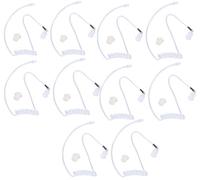 Lsgoodcare 10Pcs Replacement Covert Acoustic Air Coil Audio Tube, FBI Surveillance Headset Earbuds Compatible with Motorola Kenwood 2 Way Radio, Discreet Communication Ear piece for Law Enforcement