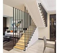 LShaped Black Metal Stair Railing for Indoor & Outdoor Modern Décor 110 cm Length Stylish Handrail for Safety & Aesthetic Appeal Ideal for Home Renovation